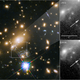 A star appearing as a galaxy in front of it warps its light with gravity